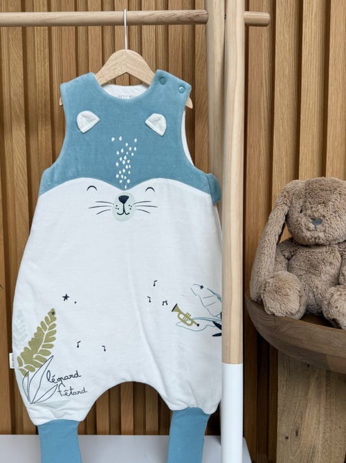 Turbulette d'hiver en velours avec pieds retroussables Oscar - Kiabi