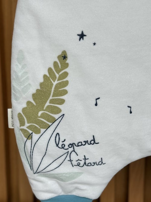 Turbulette d'hiver en velours avec pieds retroussables Oscar - Kiabi