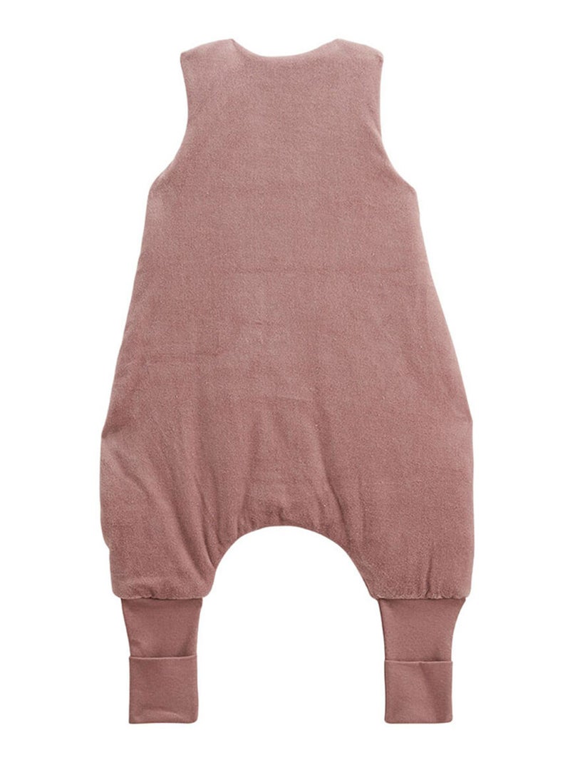 Turbulette d'hiver en velours avec pieds retroussables Sora Prune - Kiabi