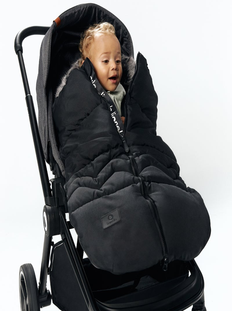 Turbulette pour enfants - Lionelo Frode - 90 x 45 cm - Tissu extérieur imperméable Noir - Kiabi