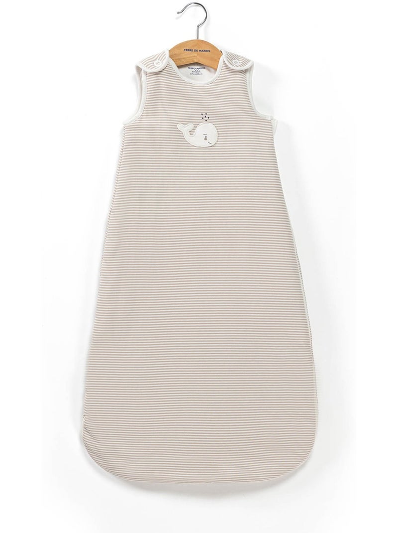 Turbulette sans manches - Terre de Marins Beige/Blanc - Kiabi