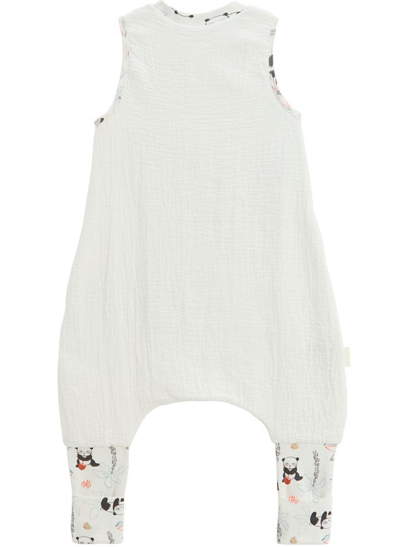 Turbulette TOG 0,5 en gaze de coton avec pieds retroussables Bento Ecru - Kiabi