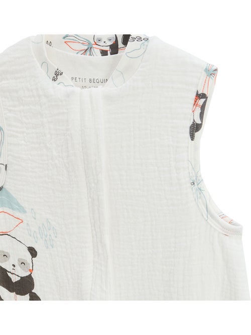 Turbulette TOG 0,5 en gaze de coton avec pieds retroussables Bento - Kiabi