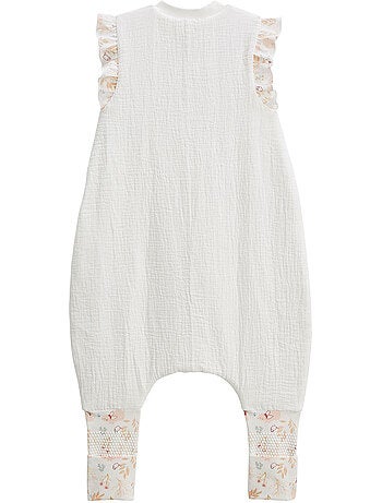 Turbulette TOG 0,5 en gaze de coton avec pieds retroussables Praline