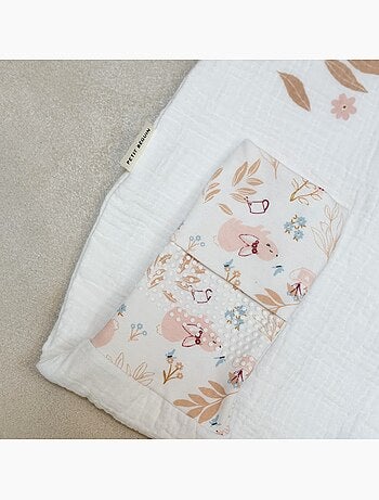 Turbulette TOG 0,5 en gaze de coton avec pieds retroussables Praline