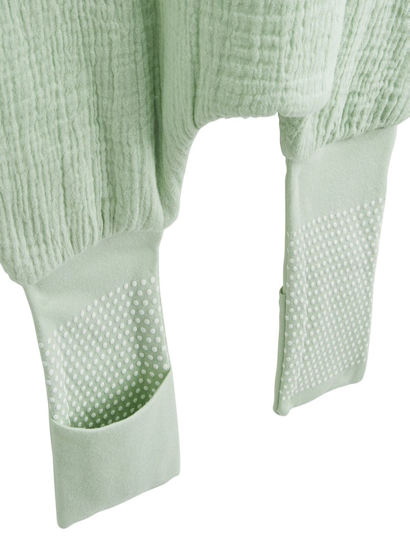 Turbulette TOG 2 en gaze de coton avec pieds retroussables Arya Vert - Kiabi