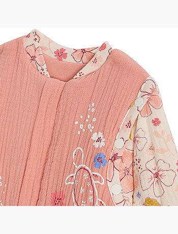 Turbulette TOG 2 en gaze de coton avec pieds retroussables et manches amovibles Santa Giulia