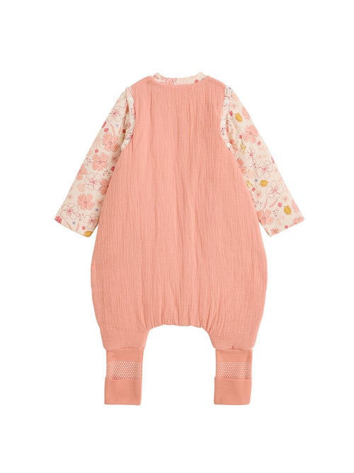 Turbulette TOG 2 en gaze de coton avec pieds retroussables et manches amovibles Santa Giulia - Kiabi