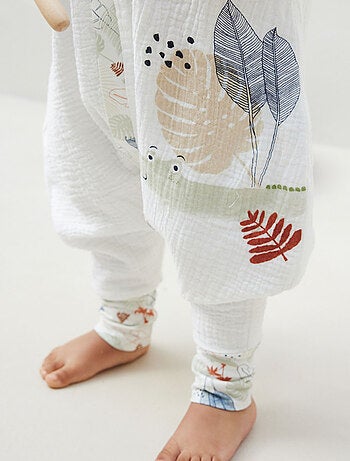 Turbulette TOG 2 en gaze de coton avec pieds retroussables Sian