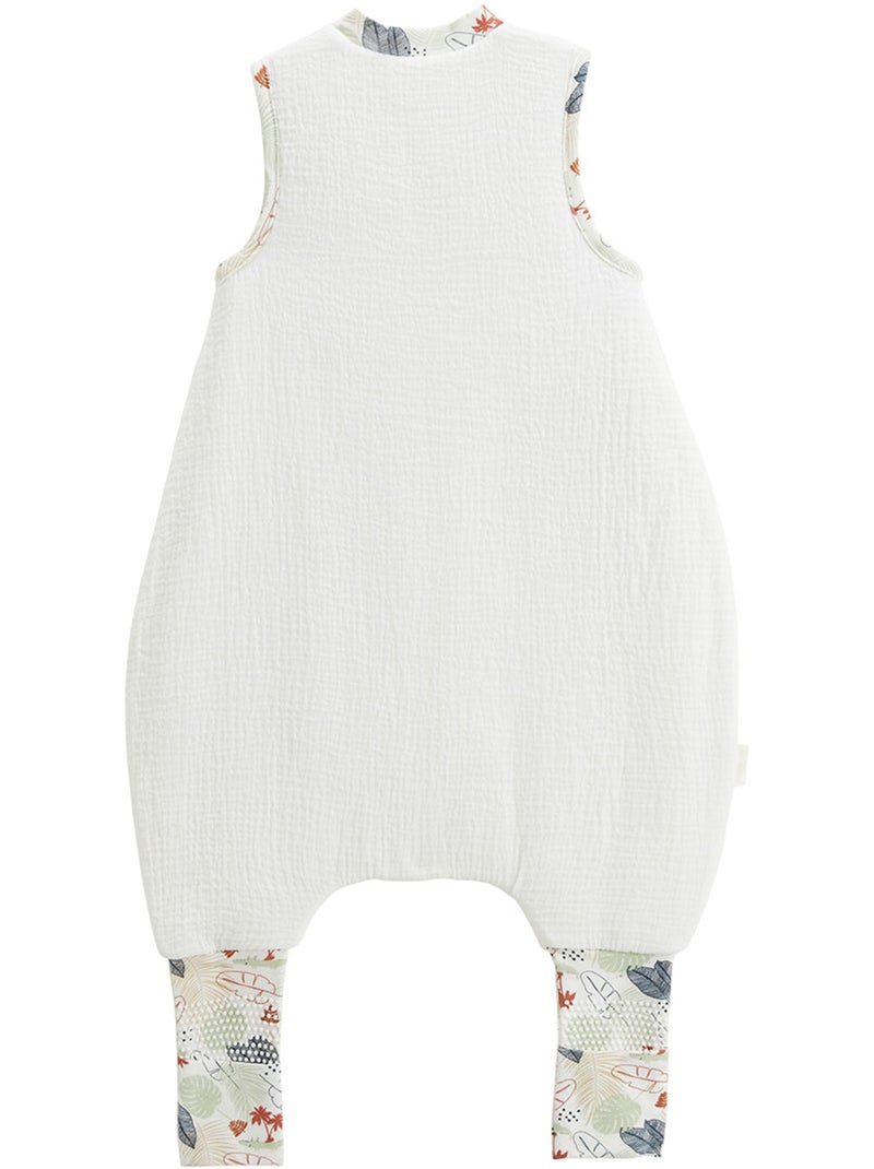 Turbulette TOG 2 en gaze de coton avec pieds retroussables Sian Ecru - Kiabi