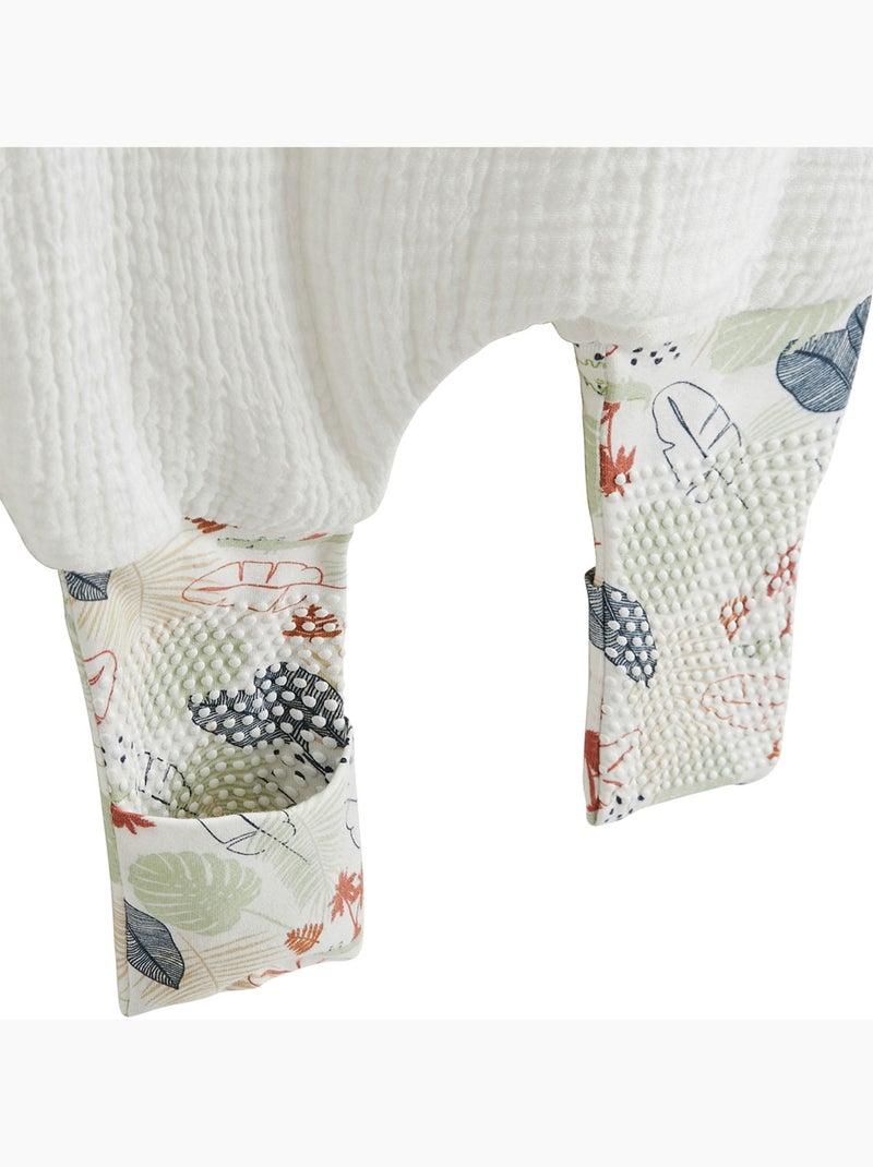 Turbulette TOG 2 en gaze de coton avec pieds retroussables Sian Ecru - Kiabi