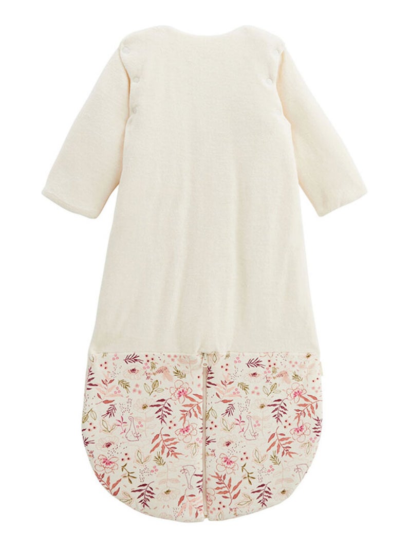 Turbulette TOG 2 en velours avec manches amovibles et jambes séparables Manouk Ecru - Kiabi