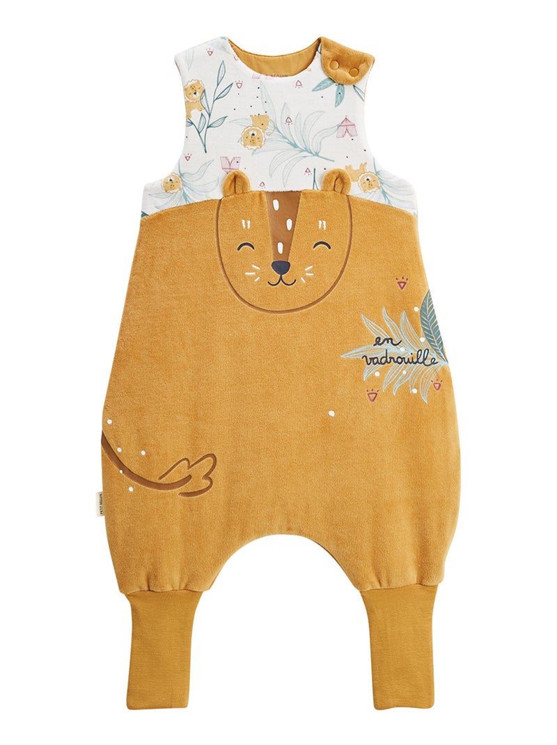 Turbulette TOG 2 en velours avec pieds retroussables Charly Camel - Kiabi