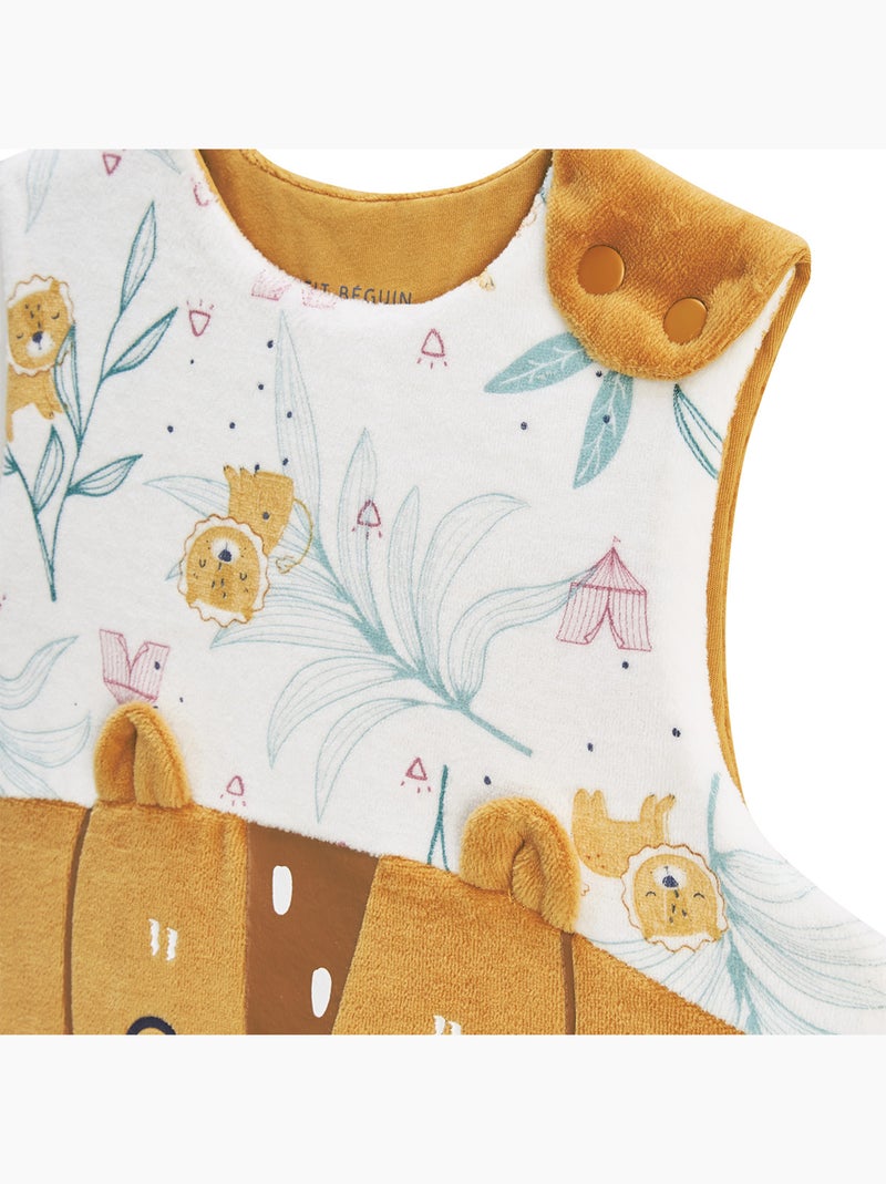 Turbulette TOG 2 en velours avec pieds retroussables Charly Camel - Kiabi