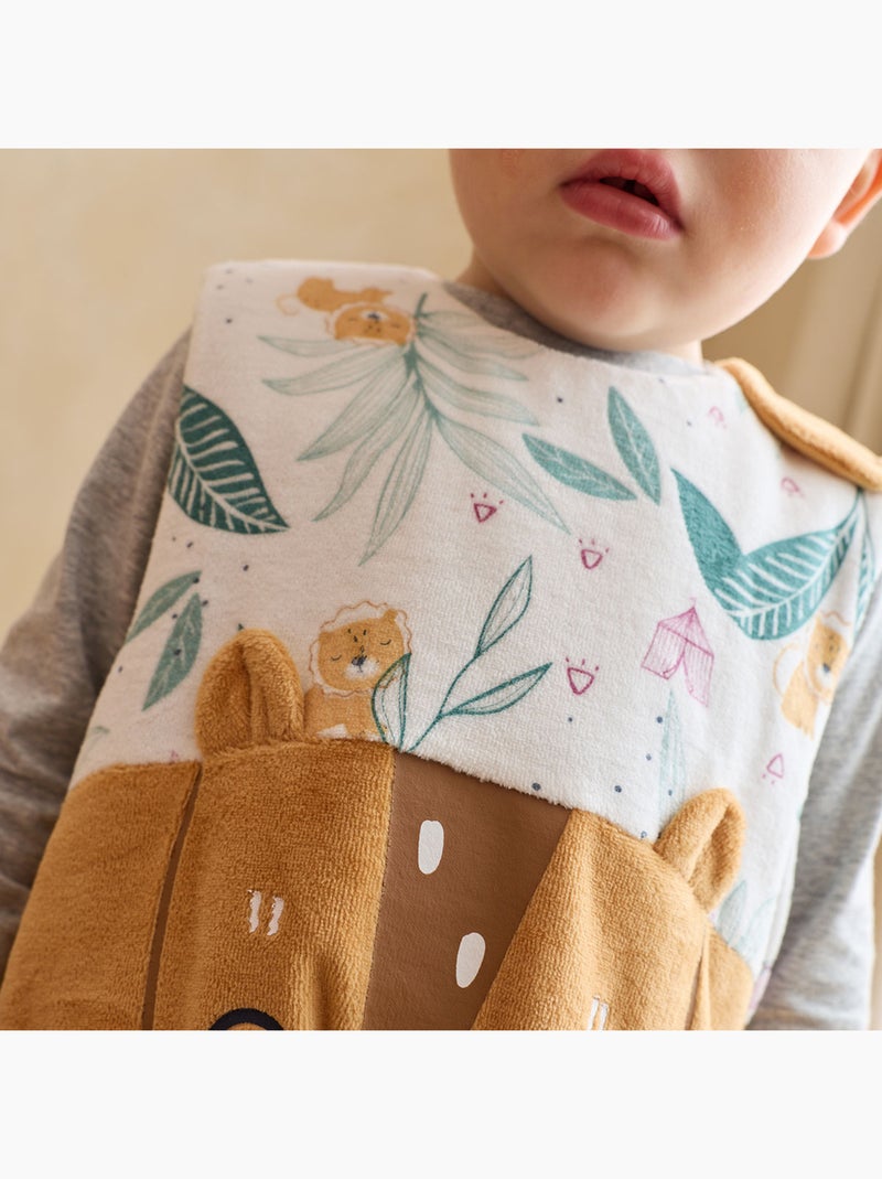 Turbulette TOG 2 en velours avec pieds retroussables Charly Camel - Kiabi