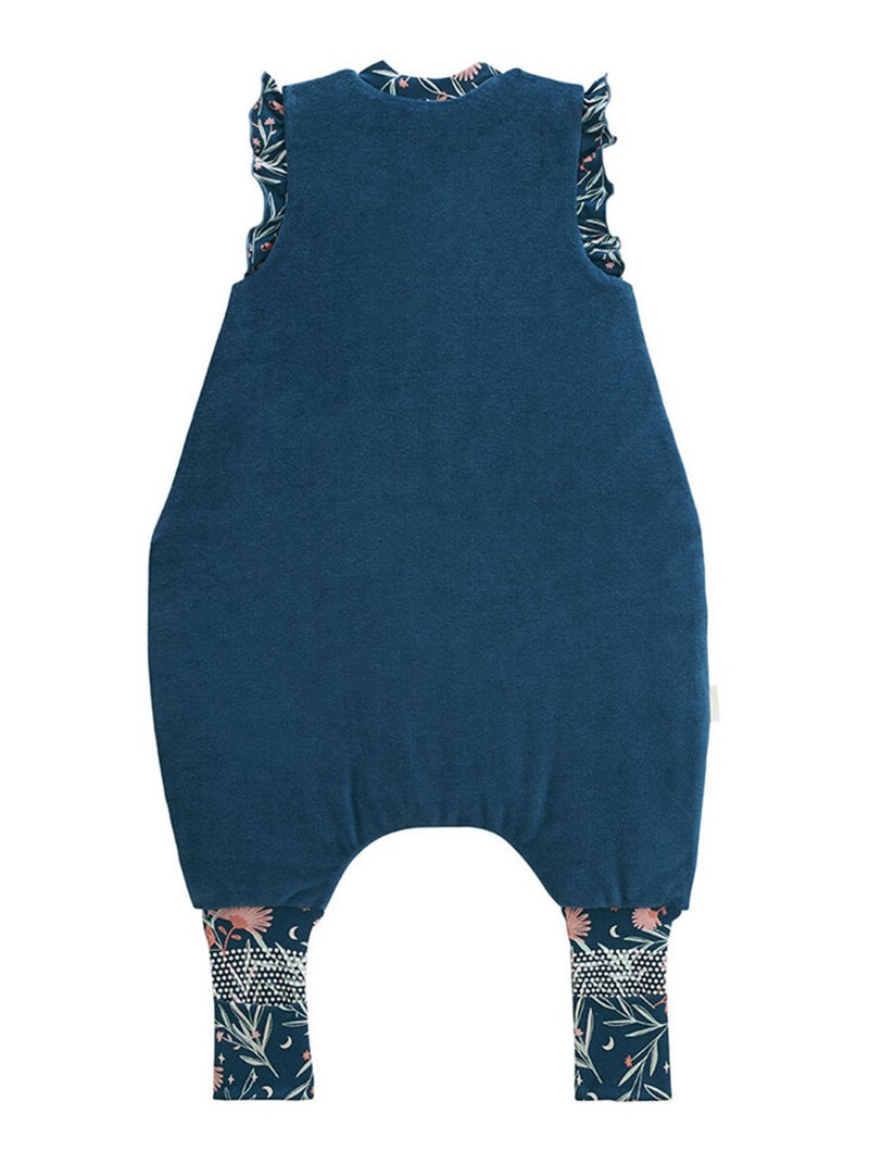 Turbulette TOG 2 en velours avec pieds retroussables Dina Bleu - Kiabi