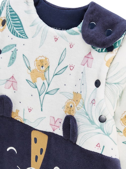 Turbulette TOG 2 en velours avec pieds retroussables et manches amovibles Charly - Kiabi