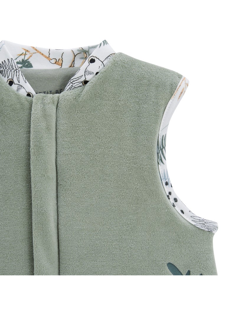 Turbulette TOG 2 en velours avec pieds retroussables Noah Vert - Kiabi