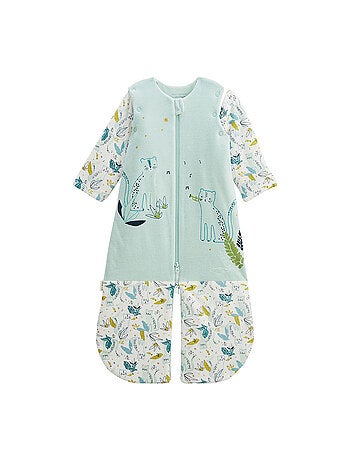 Turbulette TOG 2,5 en velours avec manches amovibles et jambes séparables Oscar