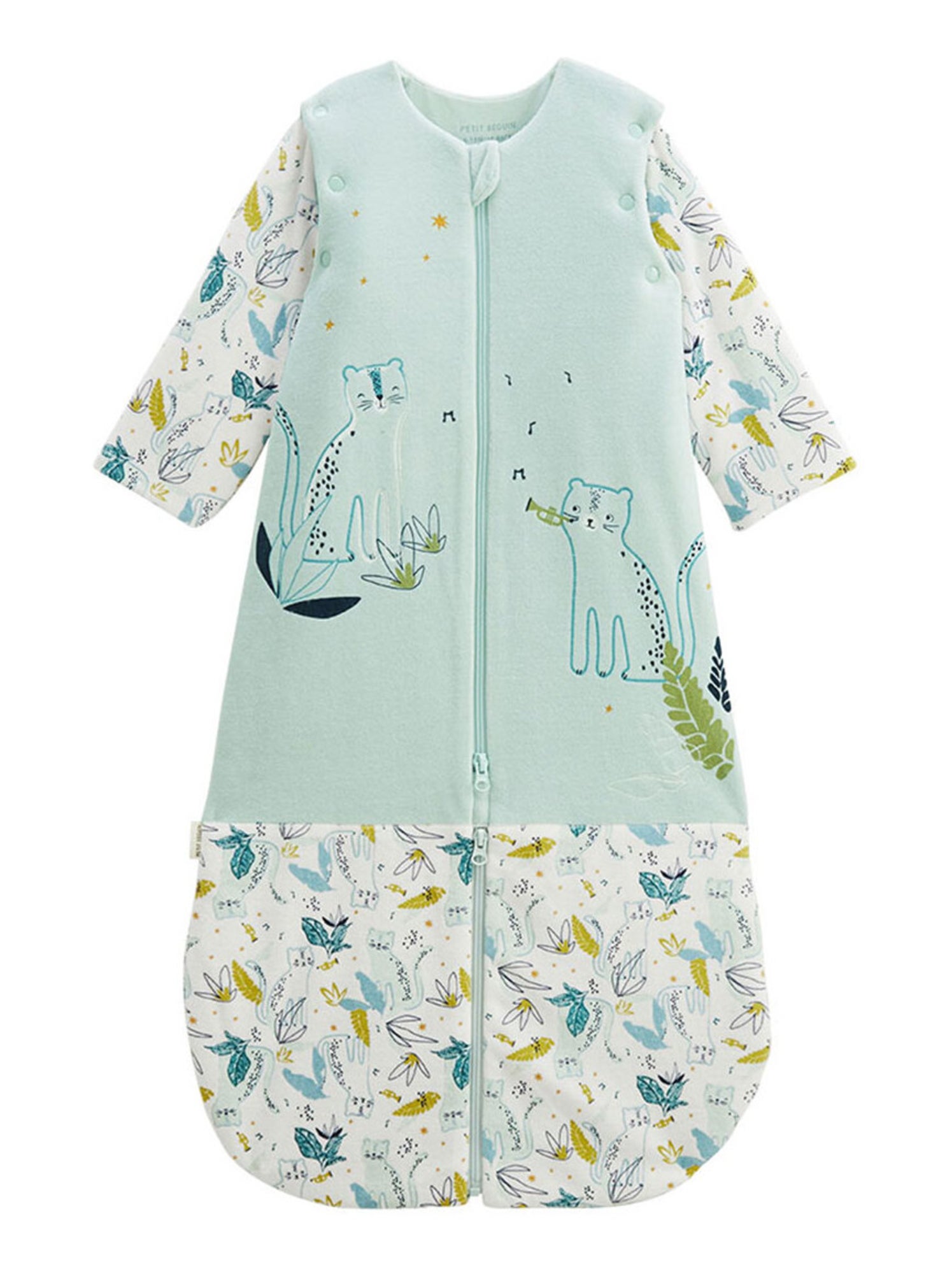 Gigoteuse Avec Pieds Pour Bébé – Hiver Doux Et Confortable, Motifs Animaux | Manches Longues, Fermeture éclair Pratique - 8