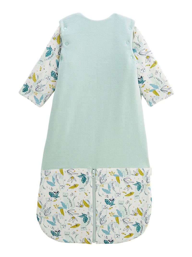 Turbulette TOG 2,5 en velours avec manches amovibles et jambes séparables Oscar Bleu - Kiabi