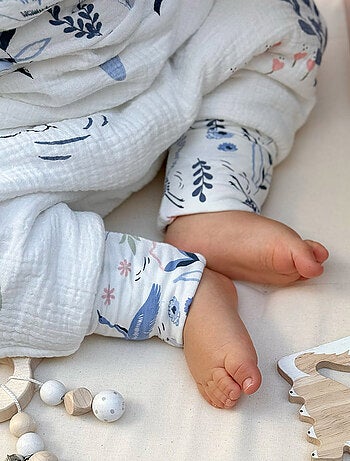 Turbulette TOG2 en gaze de coton avec pieds retroussables Tiana