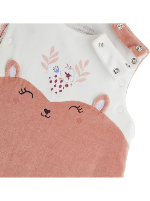 Turbulette tog2 en velours avec pieds retroussables et manches amovibles cléo - Kiabi