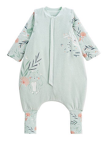 Turbulette TOG2 en velours avec pieds retroussables et manches amovibles Dina