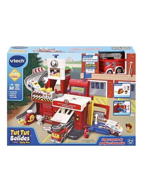 Tut Tut Bolides Série Pro Super Caserne de Pompiers Interactive - Kiabi