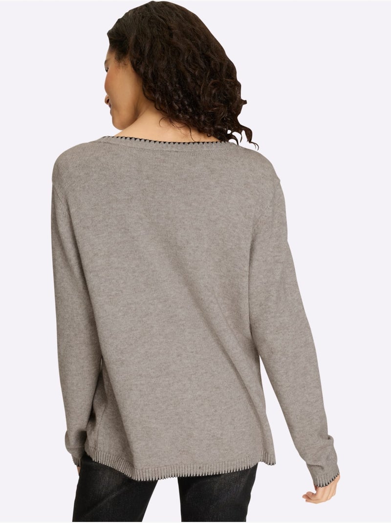 Twinset 50% Viscose - Taille Standard - Helline Gris taupe - Kiabi