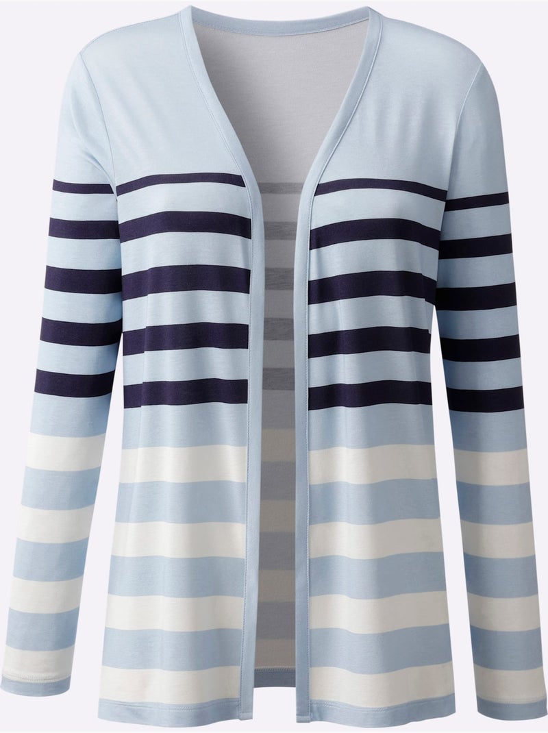 Twinset 95% Viscose - Taille Standard - Witt Bleu Bleu - Kiabi