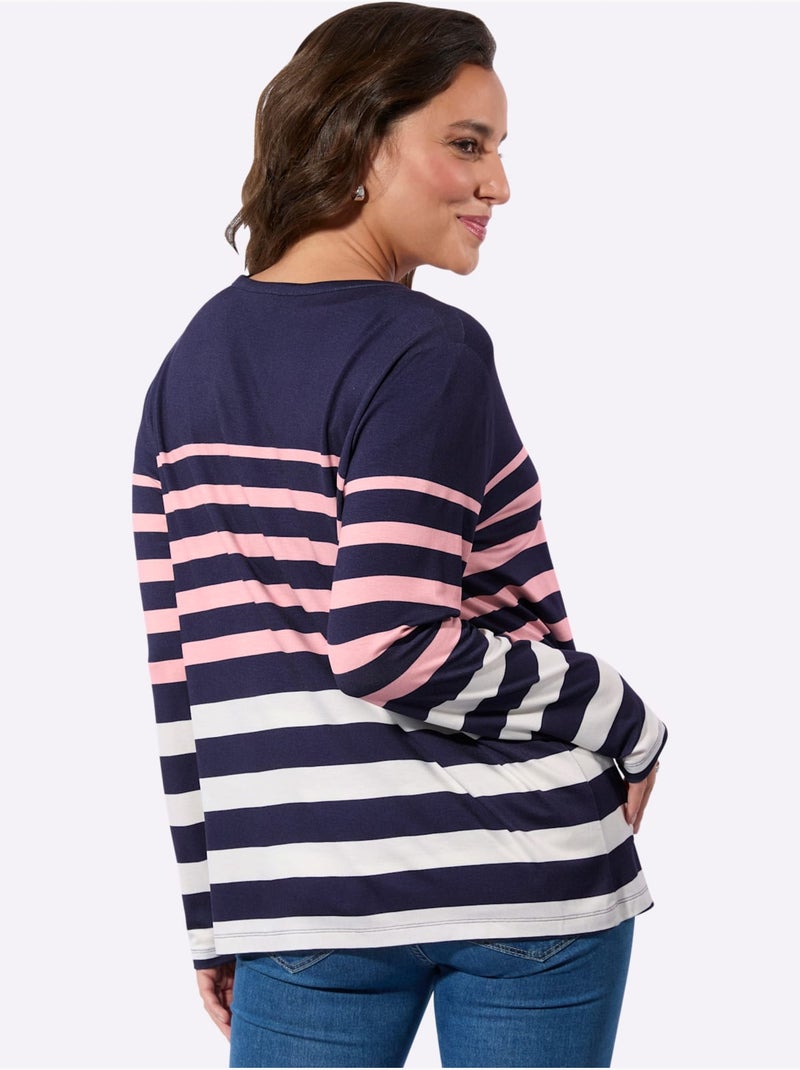 Twinset 95% Viscose - Taille Standard - Witt Bleu Rose - Kiabi