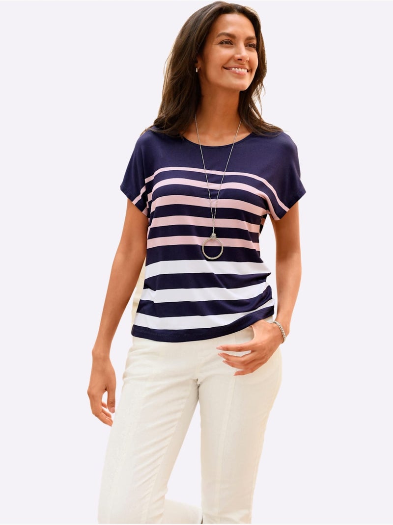 Twinset 95% Viscose - Taille Standard - Witt Bleu Rose - Kiabi