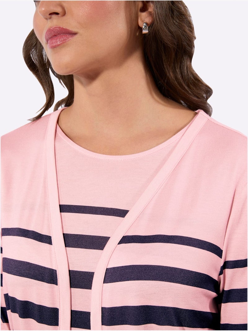 Twinset 95% Viscose - Taille Standard - Witt Rose - Kiabi