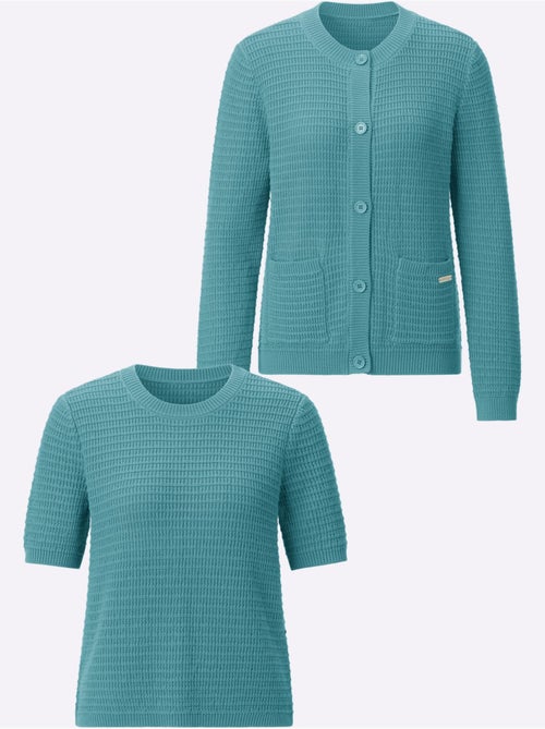 Twinset Pur Coton - Taille Standard - Witt - Kiabi Twinset Pur Coton - Taille Standard - Witt - Kiabi