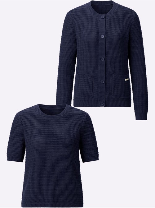 Twinset Pur Coton - Taille Standard - Witt - Kiabi Twinset Pur Coton - Taille Standard - Witt - Kiabi