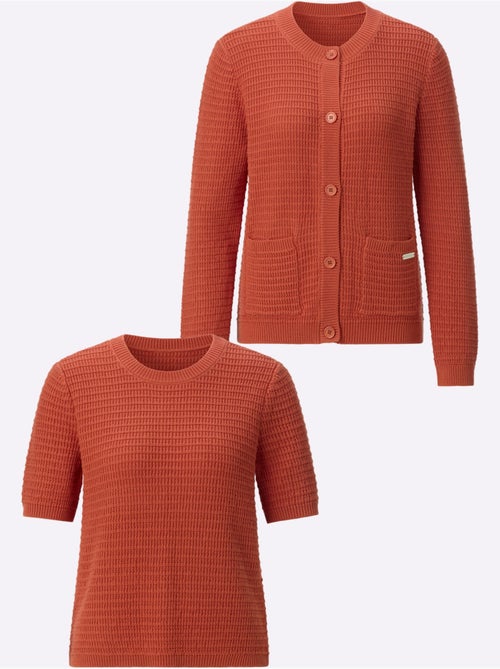 Twinset Pur Coton - Taille Standard - Witt - Kiabi Twinset Pur Coton - Taille Standard - Witt - Kiabi