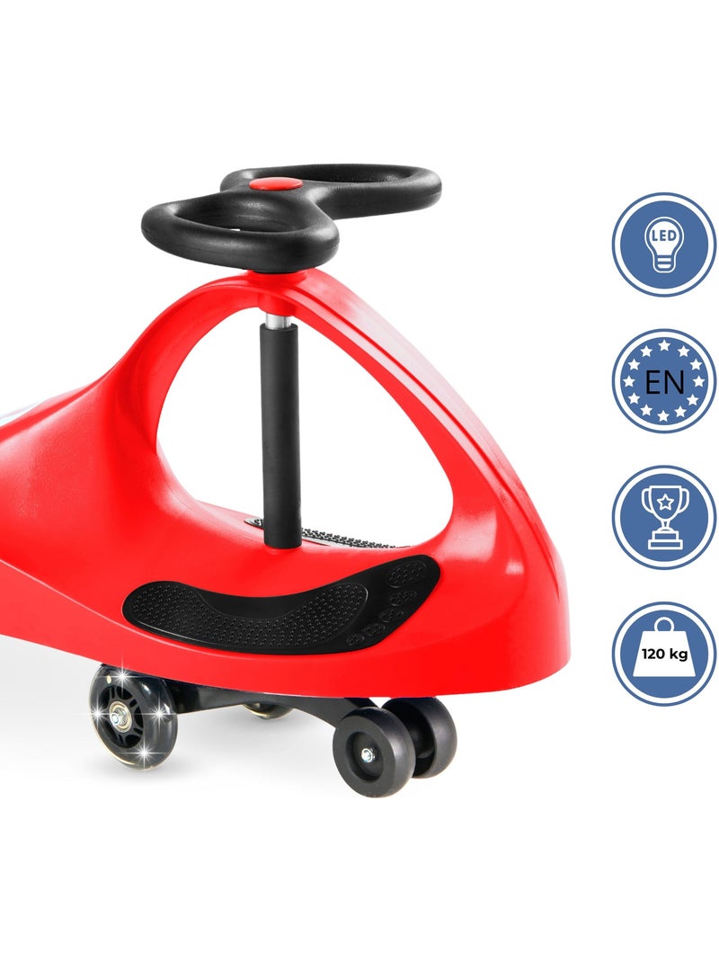 TwistCar - Véhicule Enfant sans Moteur avec Propulsion au Volant Rouge - Kiabi