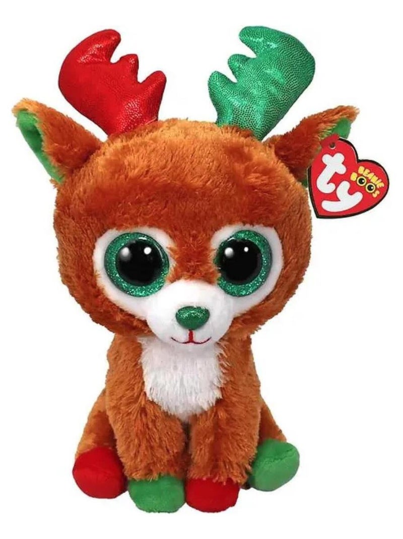 TY BEANIE BOO'S Christmas Tinseltoes le renne 15CM Rouge - Kiabi