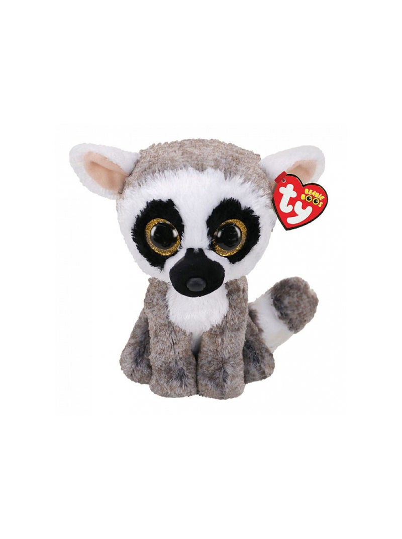 Ty Beanie Boos Medium Linus Le Lemurien Rouge - Kiabi