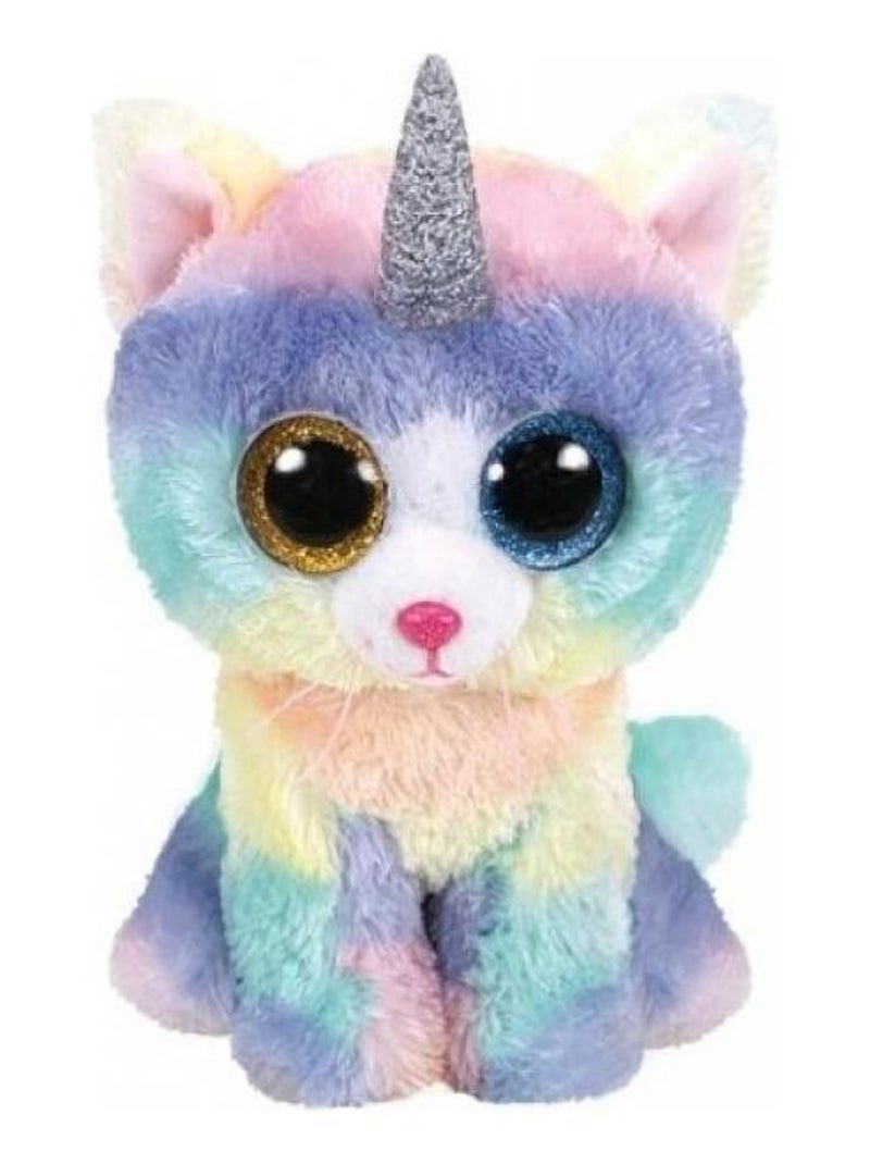 'ty' Heather Le Chat Licorne Small Bleu - Kiabi