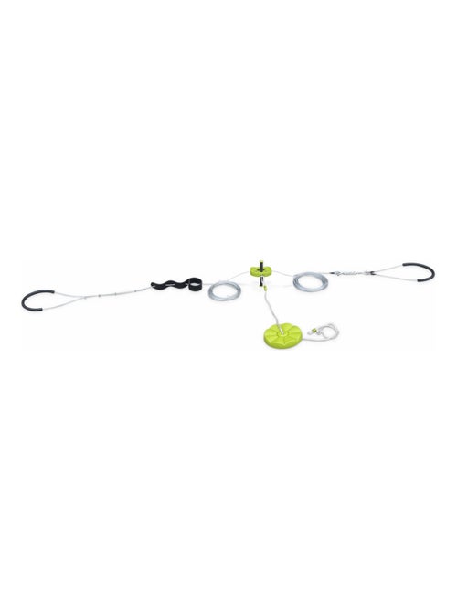 Tyrolienne enfants avec balançoire disque 30m Alizé - Kiabi