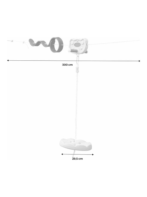 Tyrolienne enfants avec balançoire disque 30m Alizé - Kiabi
