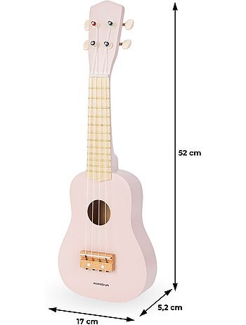 Ukulele bois enfant guitare 4 cordes 52cm jouet musical mamabrum