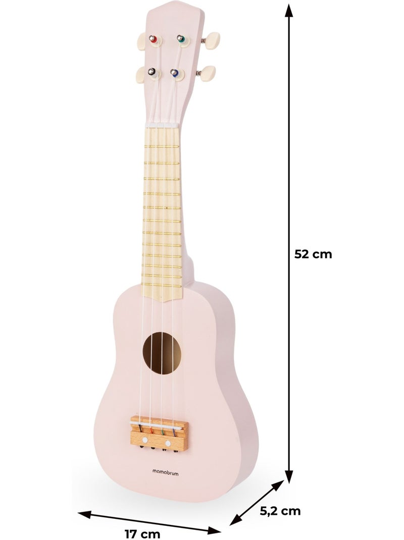 Ukulele bois enfant guitare 4 cordes 52cm jouet musical mamabrum N/A - Kiabi