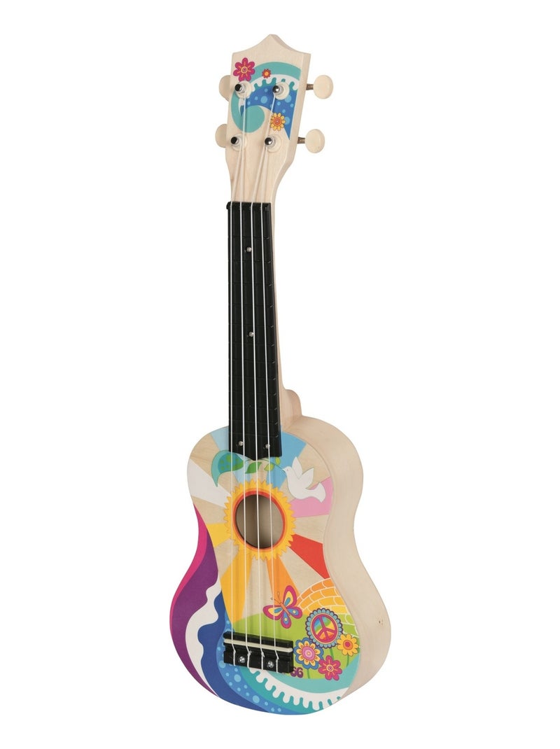 Ukulélé Flower Power Beige - Kiabi