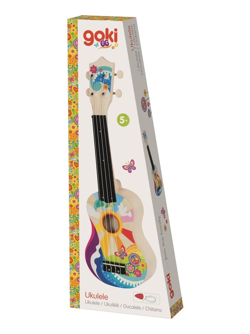 Ukulélé Flower Power Beige - Kiabi