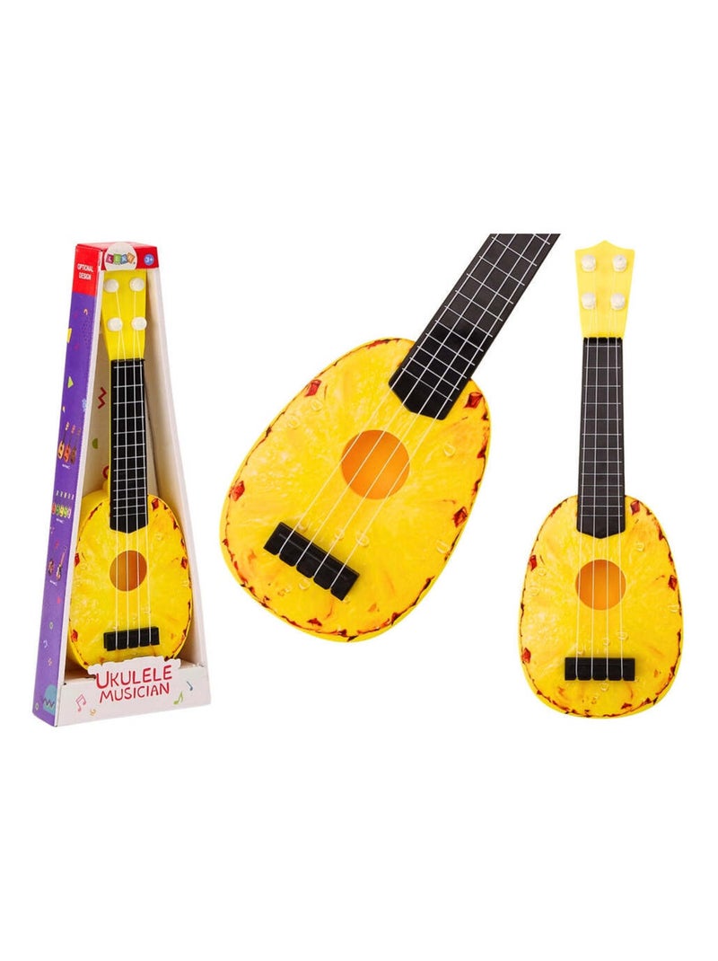 Ukulélé Pour Enfants Mini Guitare 4 Cordes Thème Ananas  15″ N/A - Kiabi