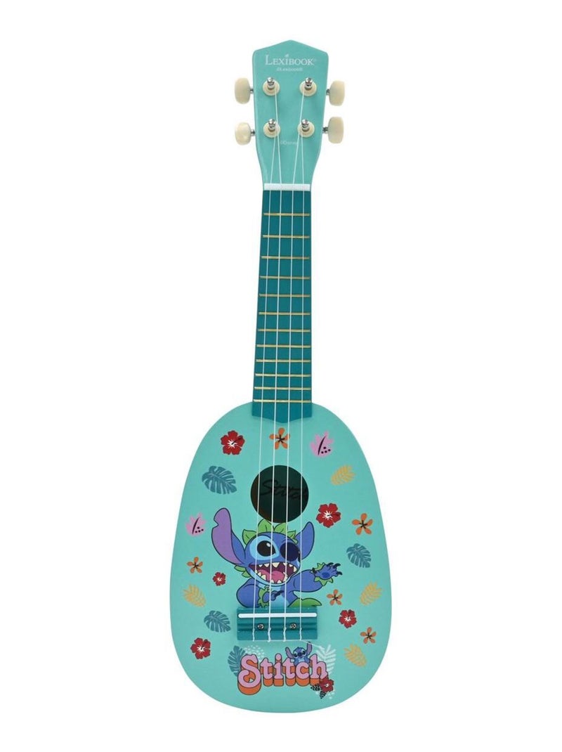 Ukulele Stitch en bois avec cordes en nylon Bleu - Kiabi