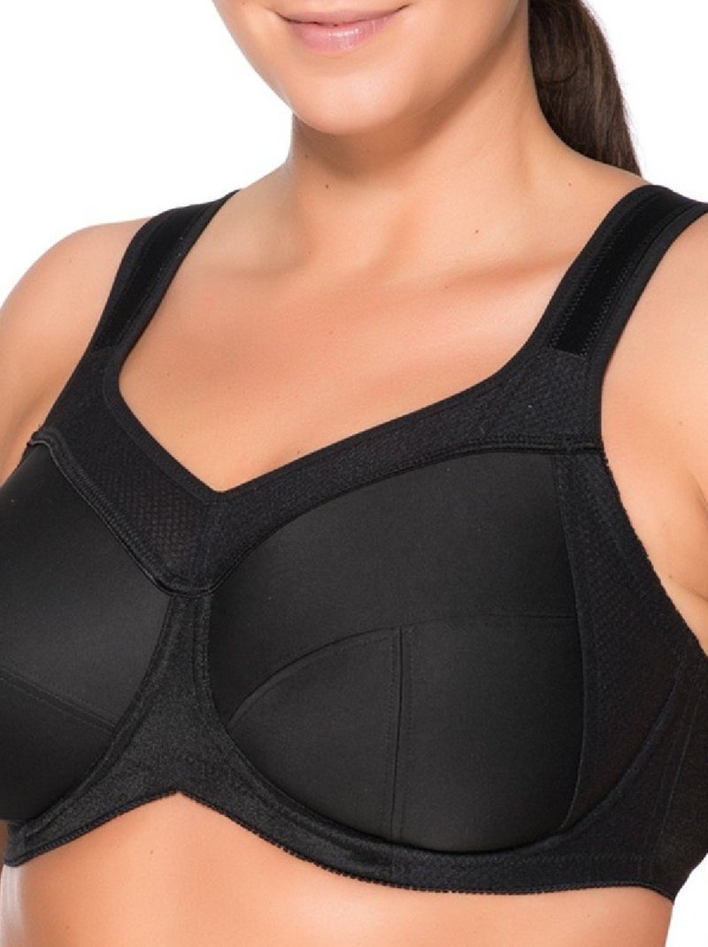 Ulla Dessous - Brassière pour le sport Grand Maintien Kate Noir - Kiabi
